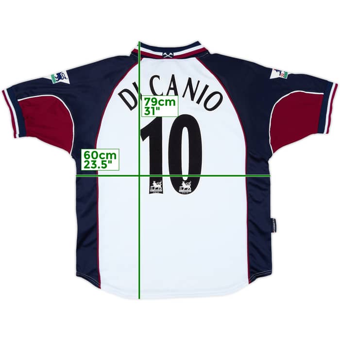 1999-01 West Ham Away Shirt Di Canio #10 - 8/10 - (XL)