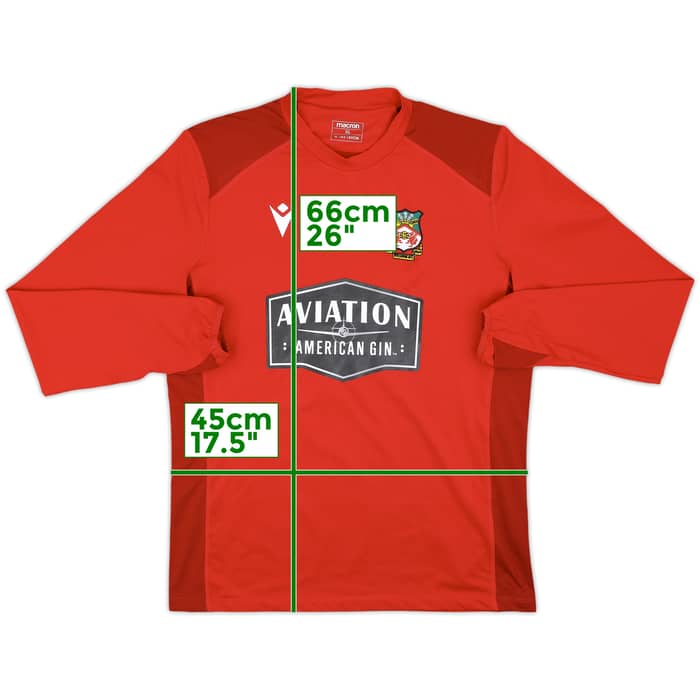 2021-22 Wrexham Macron Training Top - 8/10 - (XL)