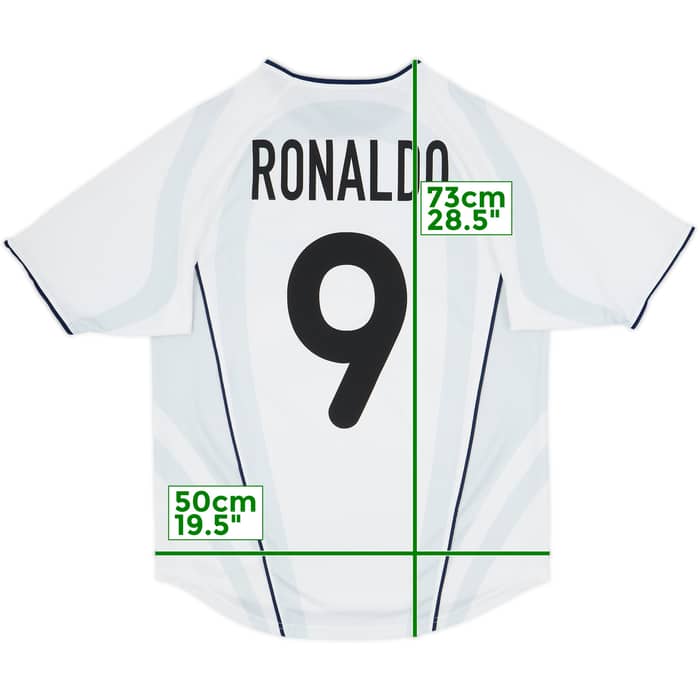 2001-02 Inter Milan Away Shirt Ronaldo #9 - 8/10 - (S)