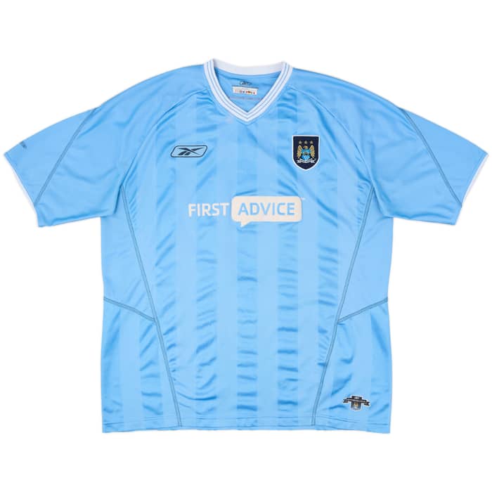 2003-04 Manchester City Home Shirt Fowler #8 - 6/10 - (XL)