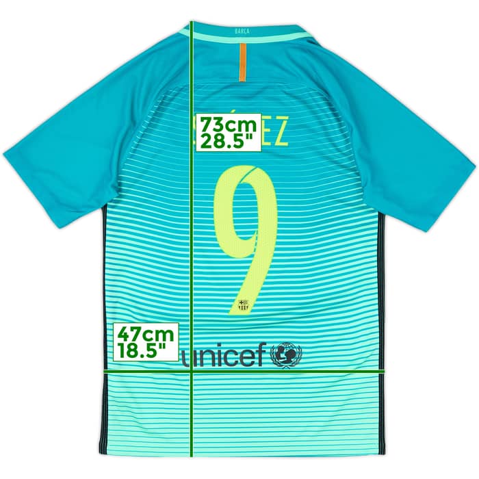 2016-17 Barcelona Third Shirt Suarez #9 - 8/10 - (S)