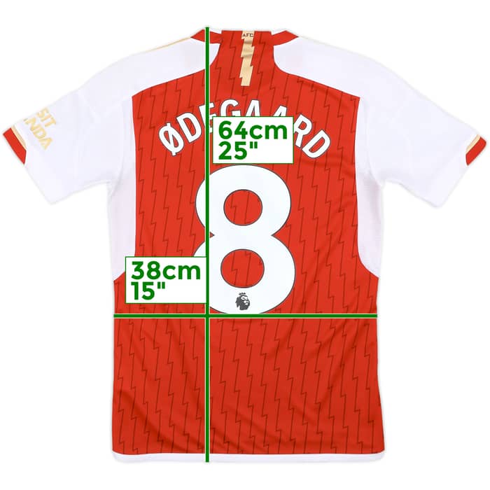 2023-24 Arsenal Home Shirt Odegaard #8 - 9/10 - (S)