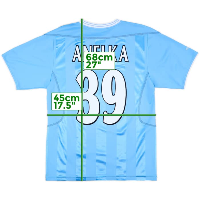 2003-04 Manchester City Home Shirt Anelka #39 - 6/10 - (S)