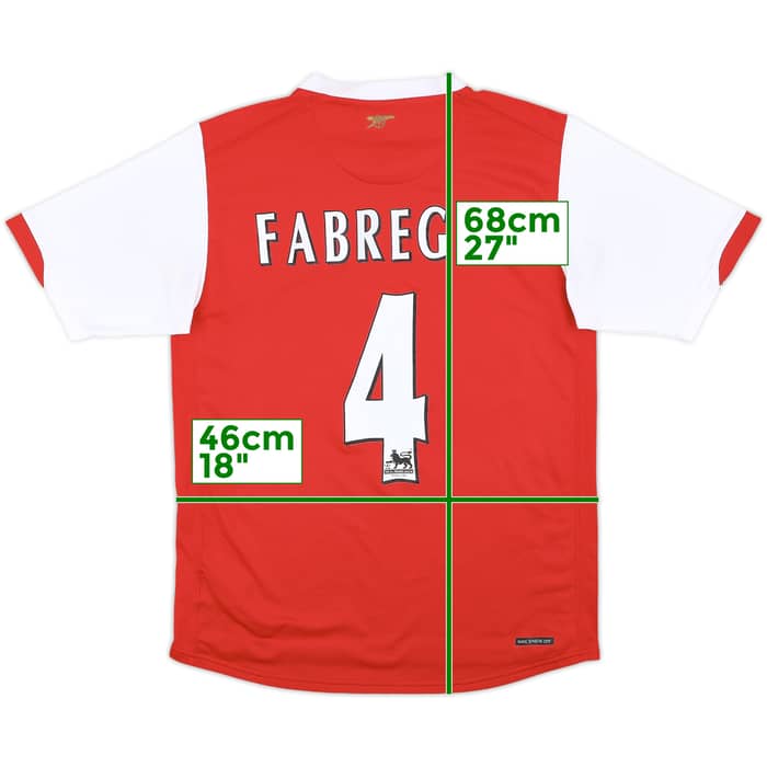 2006-08 Arsenal Home Shirt Fabregas #4 - 6/10 - (S)