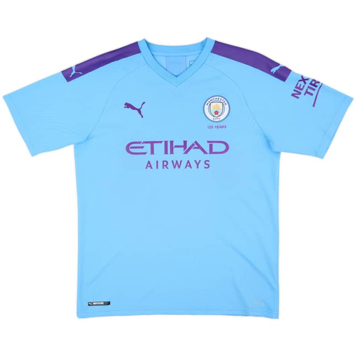 2019-20 Manchester City Home Shirt Kun Aguero #10 - 9/10 - (L)