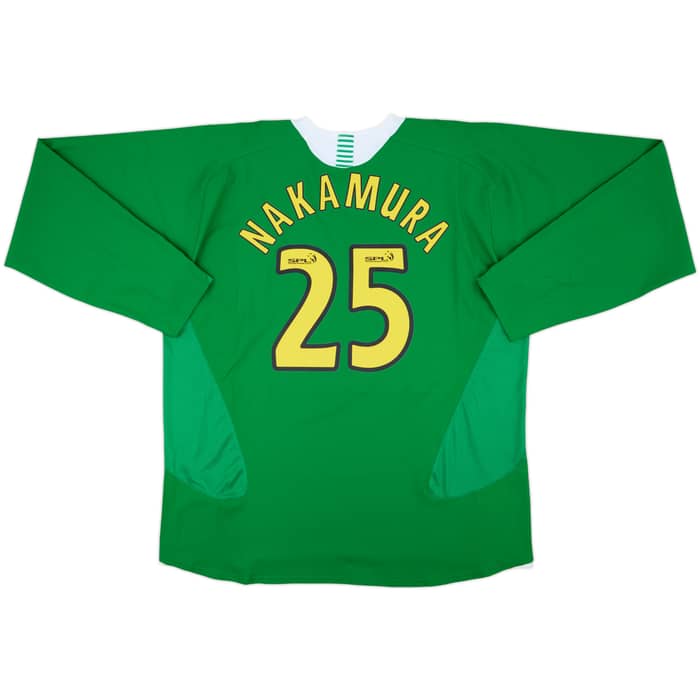 2005-06 Celtic Away L/S Shirt Nakamura #25 - 10/10 - (XXL)