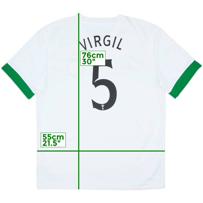 2014-15 Celtic European Third Shirt Virgil #5 - 8/10 - (L)