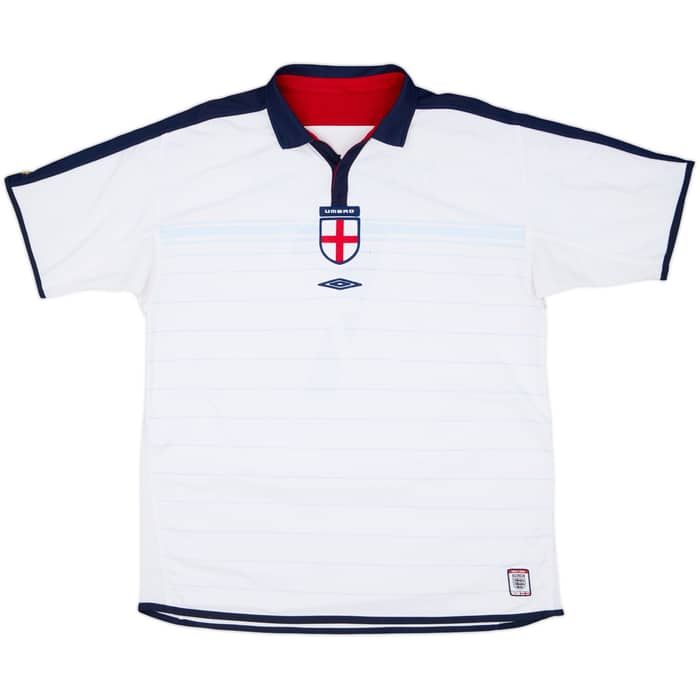 2003-05 England Home Shirt Beckham #7 - 5/10 - (XL)