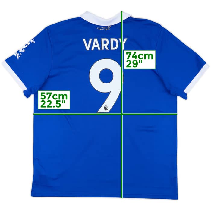 2022-23 Leicester Home Shirt Vardy #9 - 8/10 - (XL)