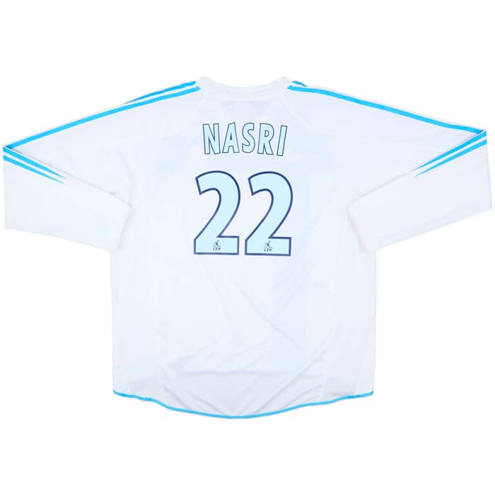 2004-05 Olympique Marseille Home L/S Shirt Nasri #22 - 8/10 - (XXL)
