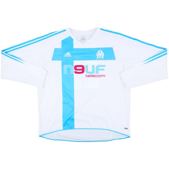 2004-05 Olympique Marseille Home L/S Shirt Nasri #22 - 8/10 - (XXL)