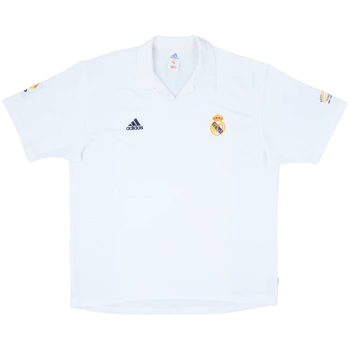2001 Real Madrid Home Shirt Raul #7 - 9/10 - (XL)