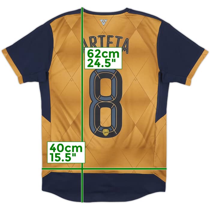 2015-16 Arsenal Away Shirt Arteta #8 - 8/10 - (S)