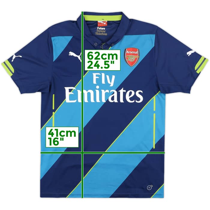 2014-15 Arsenal Third Shirt Arteta #8 - 8/10 - (S)