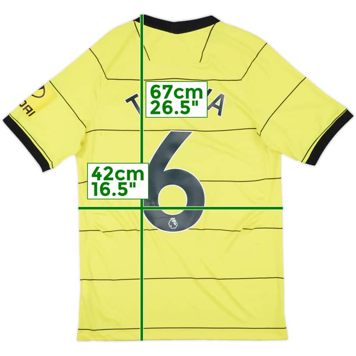 2021-22 Chelsea Away Shirt T.Silva #6 - 7/10 - (S)
