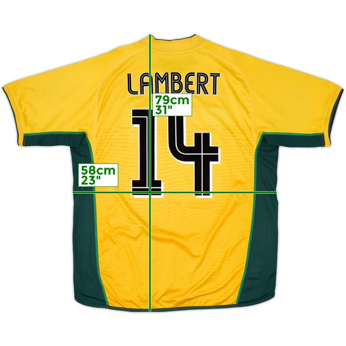 2002-03 Celtic Away Shirt Lambert #14 - 6/10 - (XL)
