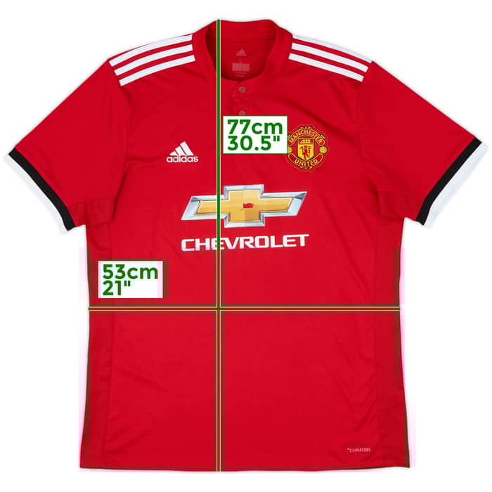 2017-18 Manchester United Home Shirt - 4/10 - (L)