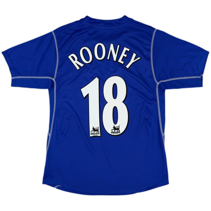 2002-03 Everton Home Shirt Rooney #18 - 8/10 - (L)