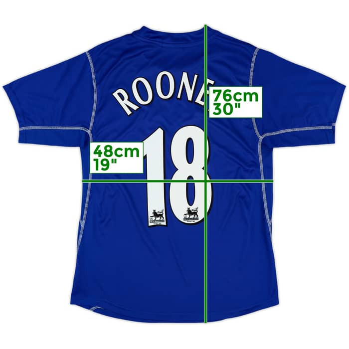 2002-03 Everton Home Shirt Rooney #18 - 8/10 - (L)
