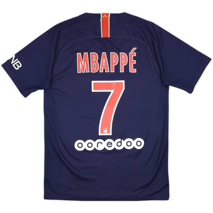2018-19 Paris Saint-Germain Home Shirt Mbappe #7 - 7/10 - (S)