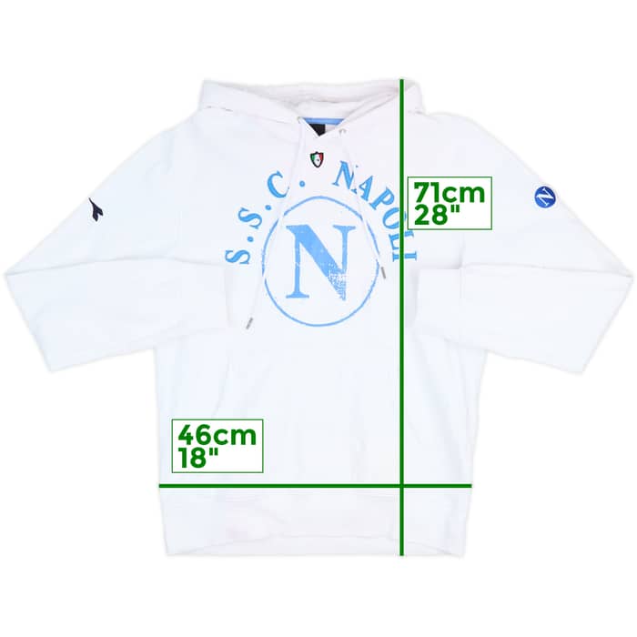 2008-09 Napoli Diadora Hooded Top - 8/10 - (M)