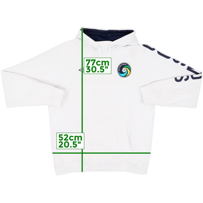 2011-12 New York Cosmos Umbro Hooded Top - 7/10 - (XL)