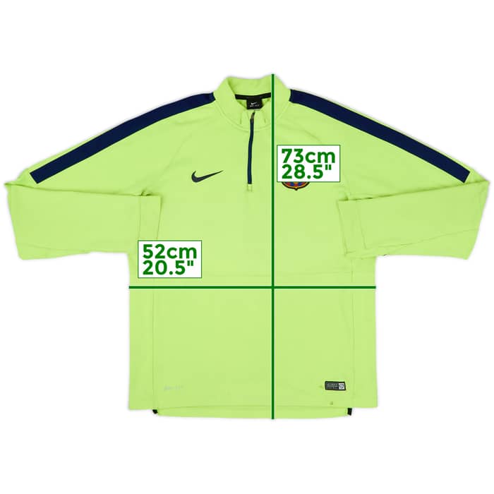 2014-15 Barcelona Nike 1/4 Zip Training Top - 6/10 - (L)