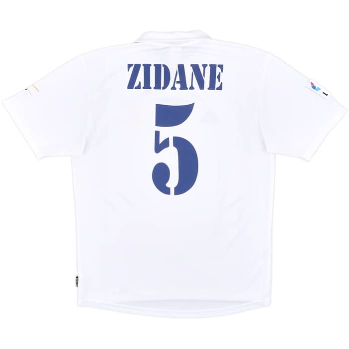 2001 Real Madrid Home Shirt Zidane #5 - 7/10 - (M)
