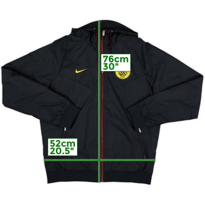 2016-17 Manchester City Nike Hooded Track Jacket - 8/10 - (M)