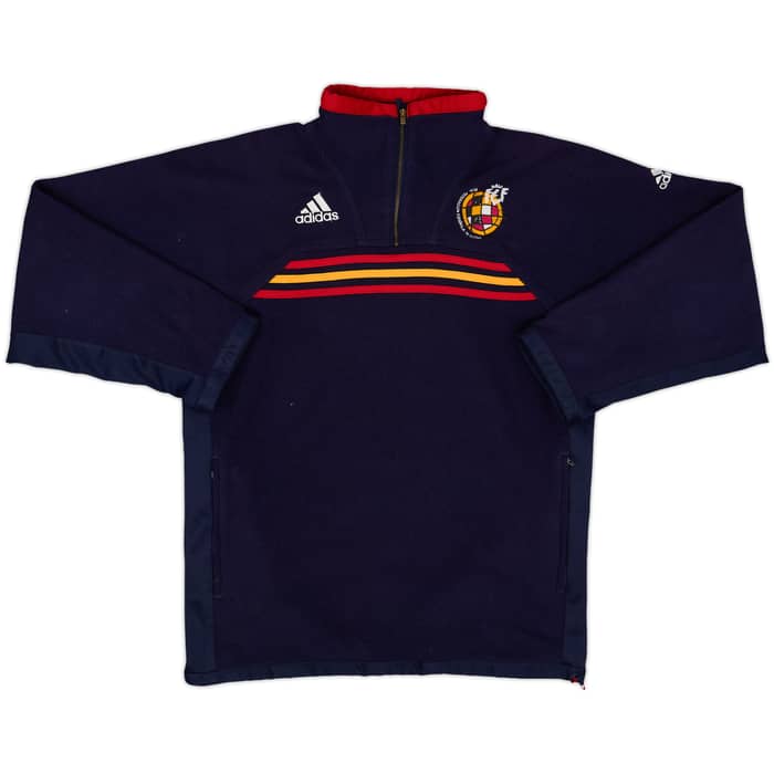 1998-00 Spain adidas 1/4 Zip Fleece Top - 8/10 - (L)