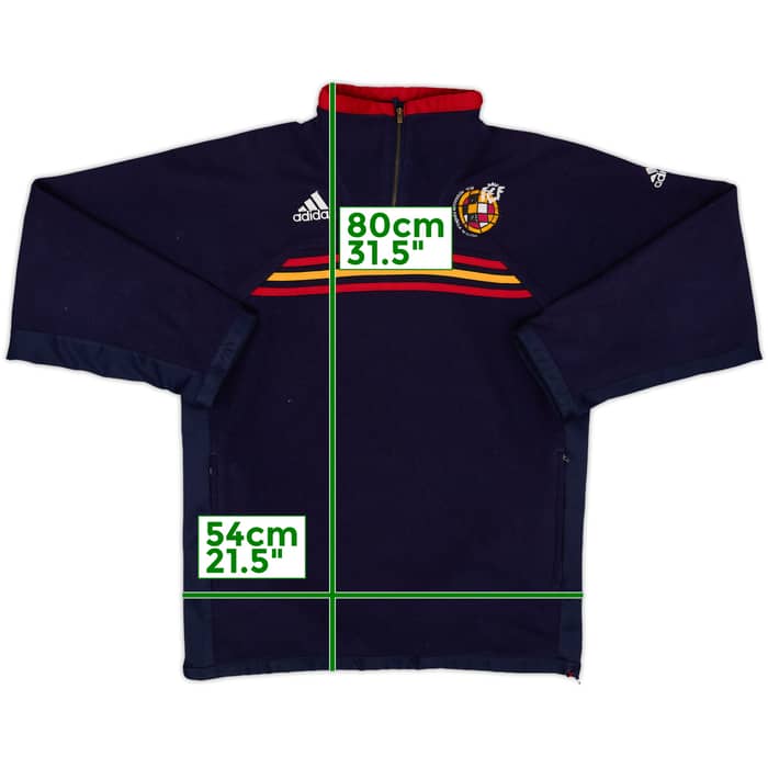 1998-00 Spain adidas 1/4 Zip Fleece Top - 8/10 - (L)