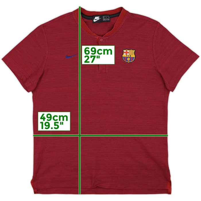 2018-19 Barcelona Nike Polo Shirt - 9/10 - (XL)