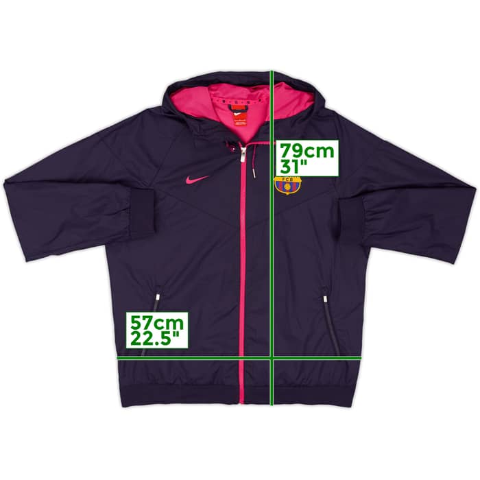 2016-17 Barcelona Nike Hooded Track Jacket - 6/10 - (L)