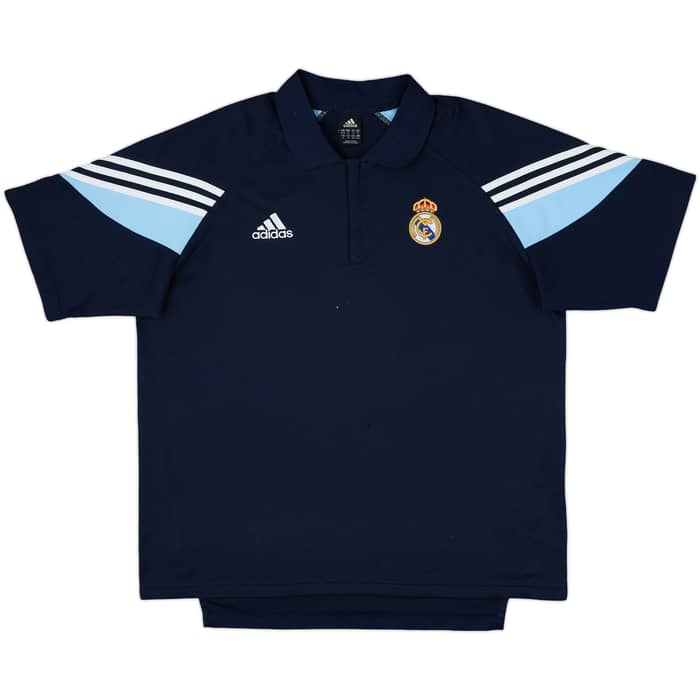 2003-04 Real Madrid adidas 1/4 Zip Polo Shirt - 4/10 - (XXL)