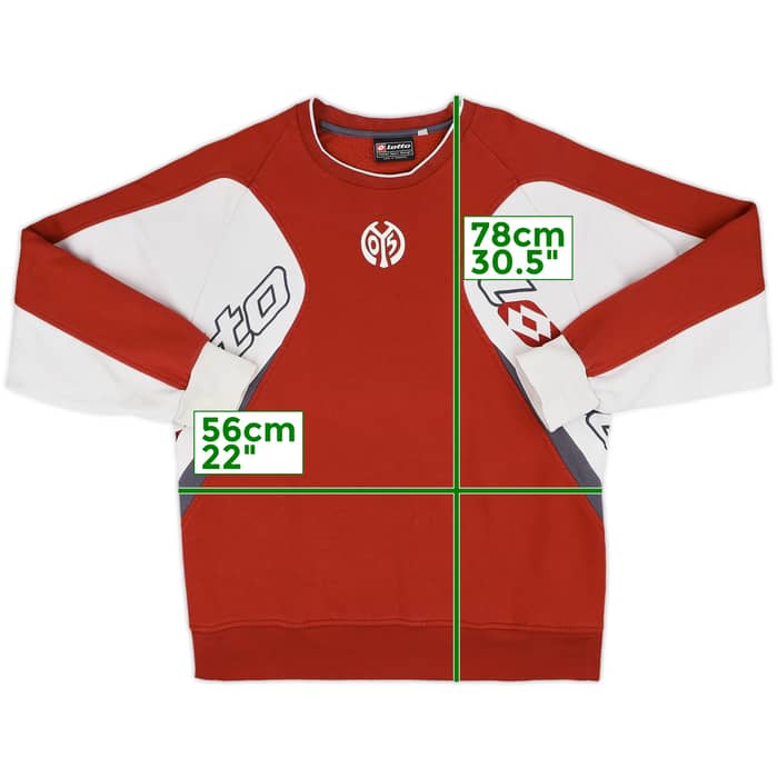 2005-06 FSV Mainz Lotto Sweat Top - 8/10 - (L)