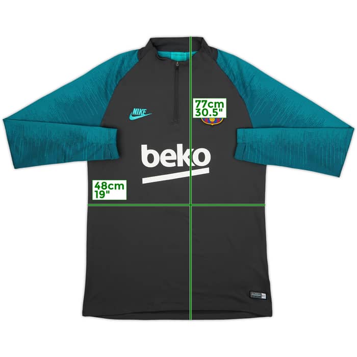 2019-20 Barcelona Nike 1/4 Zip Drill Top - 8/10 - (M)