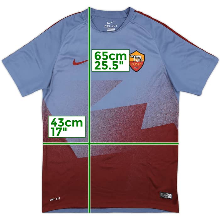 2016-17 Roma Nike Training Shirt - 8/10 - (L)