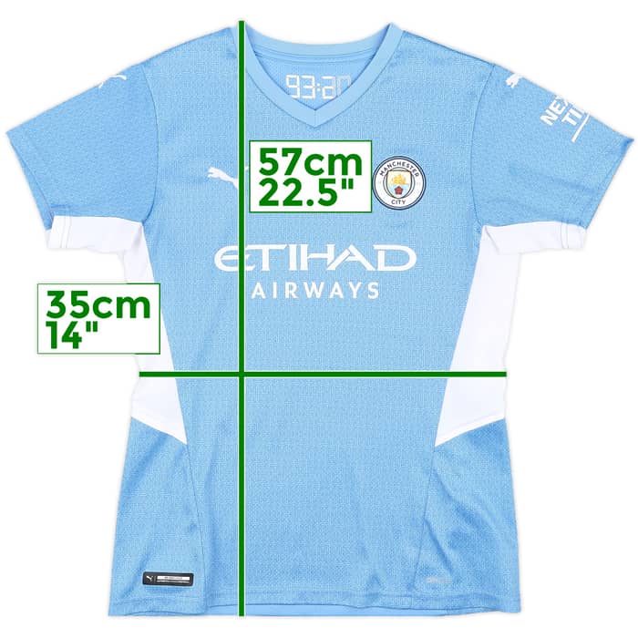 2020-21 Manchester City Home Shirt - 9/10 - (Women's S)