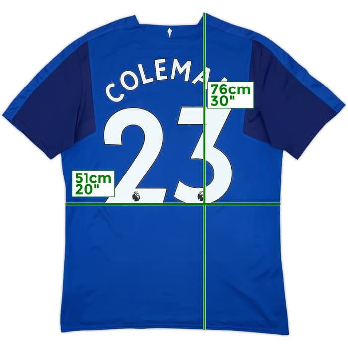 2017-18 Everton Home Shirt Coleman #23 - 8/10 - (L)