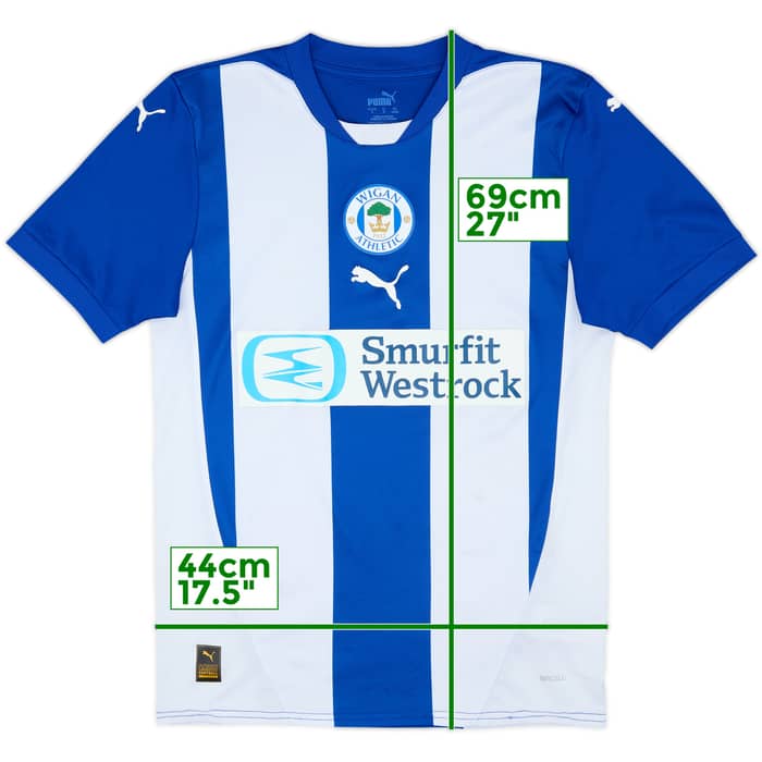 2024-25 Wigan Athletic Home Shirt - 8/10 - (S)