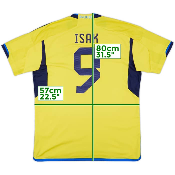 2022-23 Sweden Home Shirt Isak #9 - 10/10 - (XL)