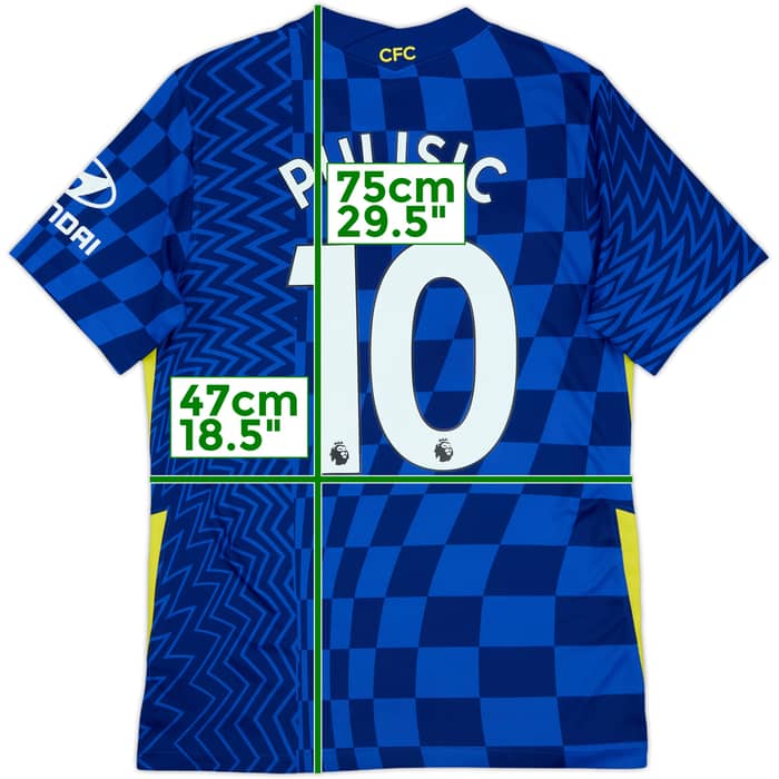 2021-22 Chelsea Home Shirt Pulisic #10 - 8/10 - (M)
