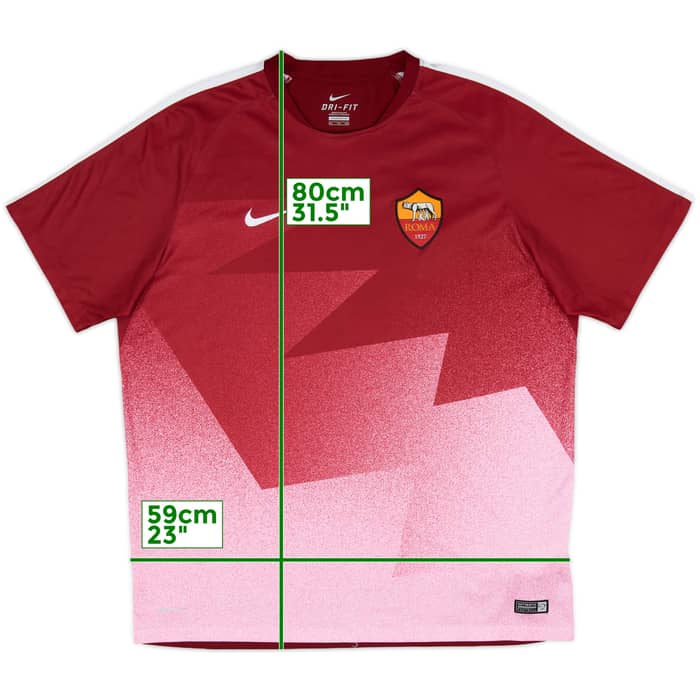 2015-16 Roma Nike Training Shirt - 8/10 - (XXL)
