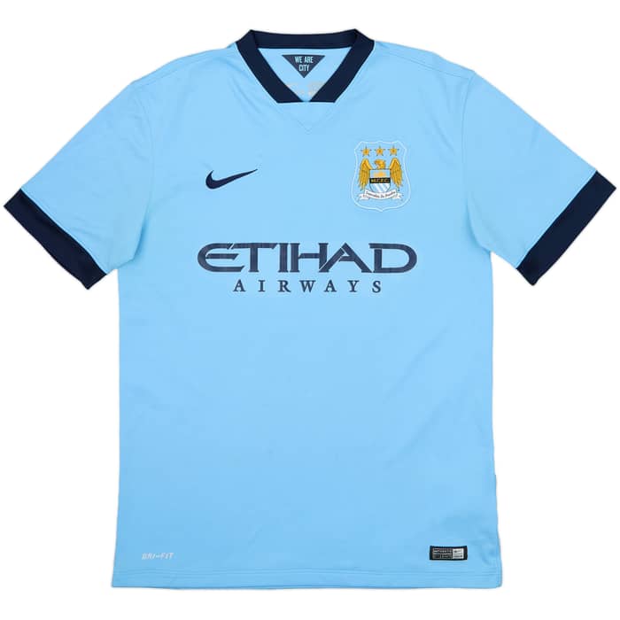 2014-15 Manchester City Home Shirt Silva #21 - 7/10 - (M)