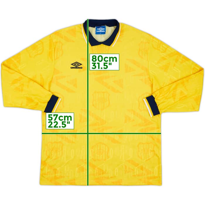 1990s Umbro Template L/S Shirt #11 - 7/10 - (XL)