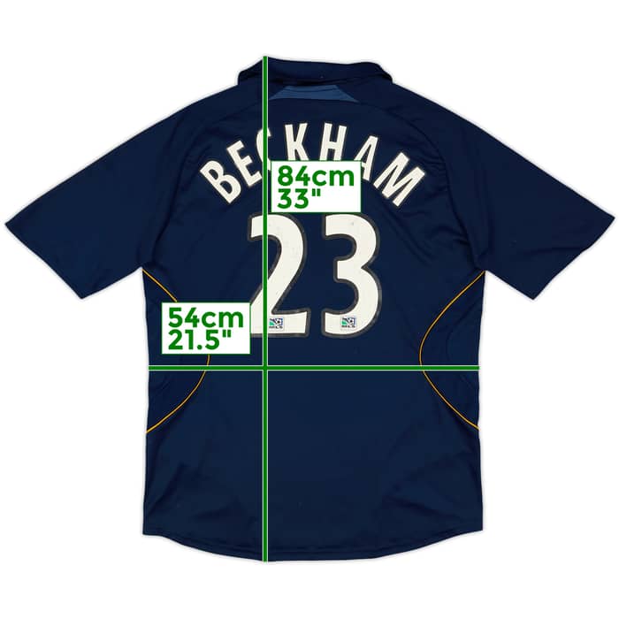 2007-08 LA Galaxy Away Shirt Beckham #23 - 4/10 - (L)
