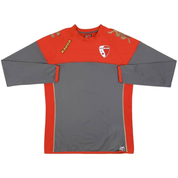 2010-11 FC Sion Player Issue Kappa Training L/S Shirt #24 - 7/10 - (XL)