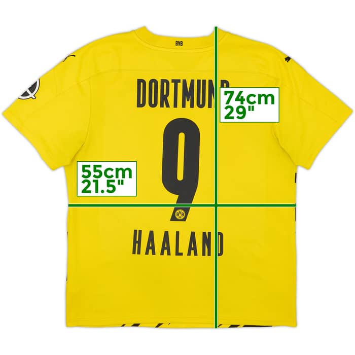 2020-21 Borussia Dortmund Home Shirt Haaland #9 - 6/10 - (XL)