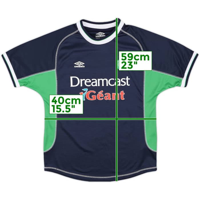 2000-01 Saint Etienne Away Shirt - 7/10 - (L.Boys)