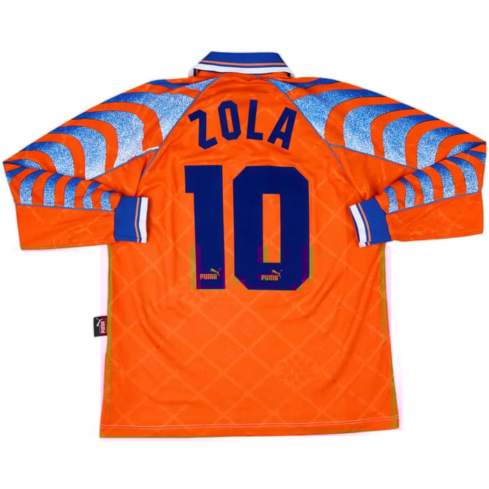 1995-96 Parma Fourth L/S Shirt Zola #10 - 6/10 - (M)